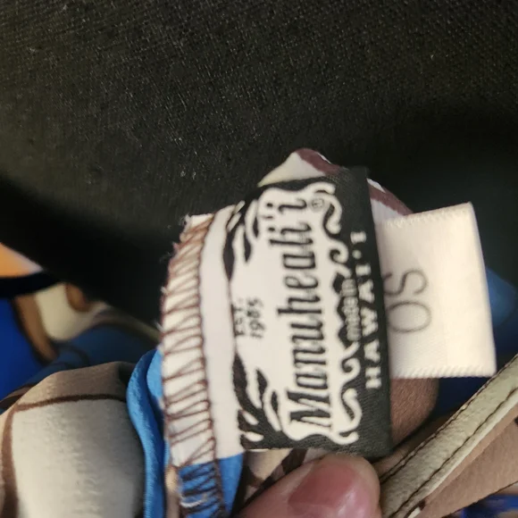 Manuhealii Blue and Brown Dress OneSize - Picture 4 of 4